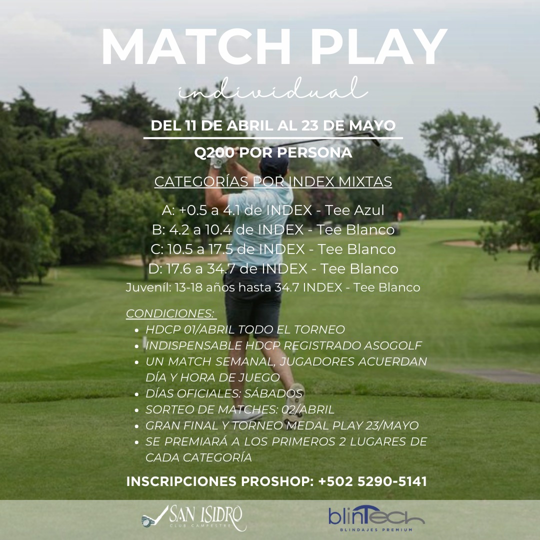 Match Play Individual 2026